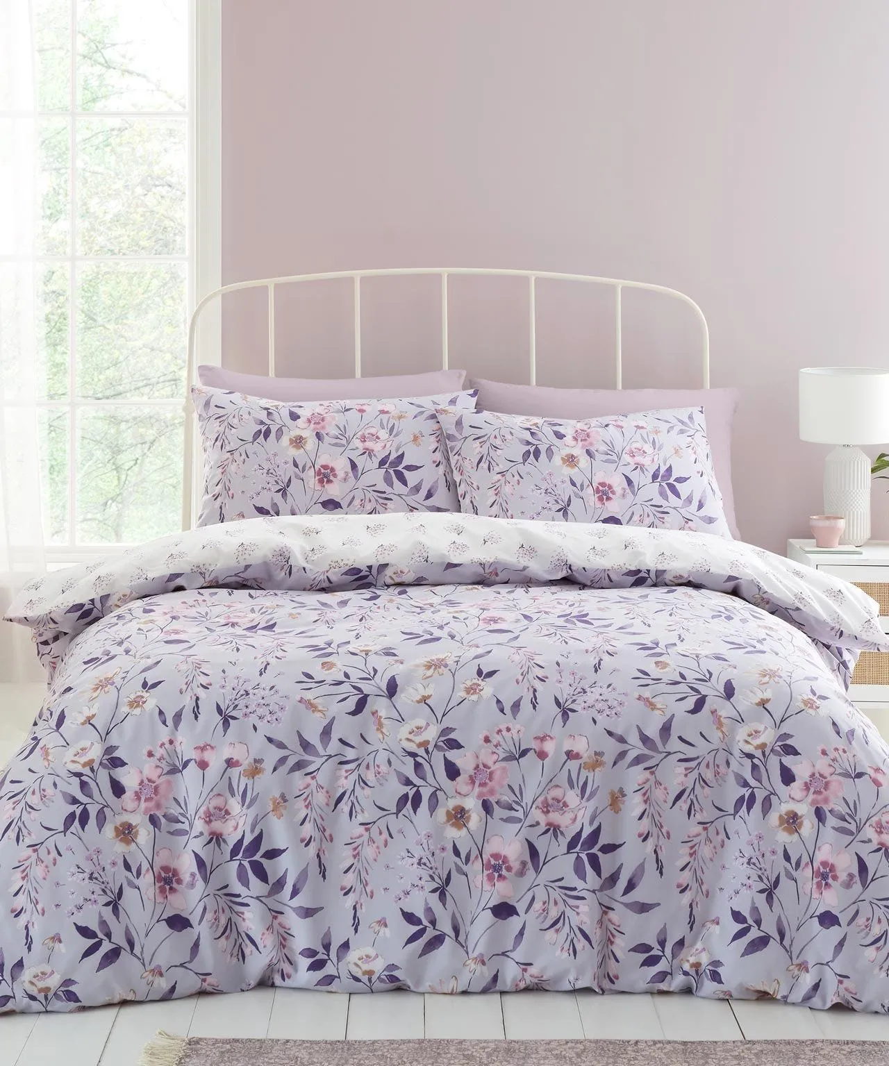 Isadora Floral Cotton Blend Duvet Set