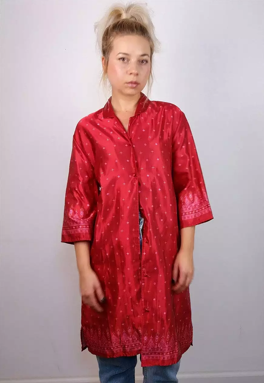 ISADORA Vintage 70's Style 3/4 Sleeves Night Gown