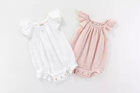 Isla 100% cotton romper: 0-6M, 6-12M, 1-2Y