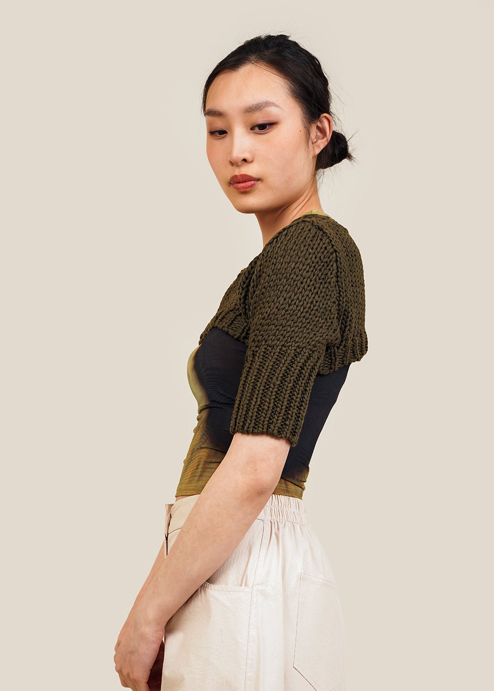 Khaki Green Odile Top