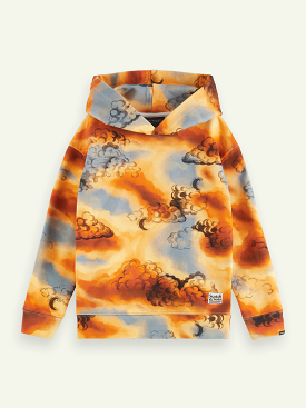 Kids Printed Cotton Hoodie (164161)