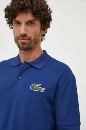 Lacoste cotton polo shirt blue color