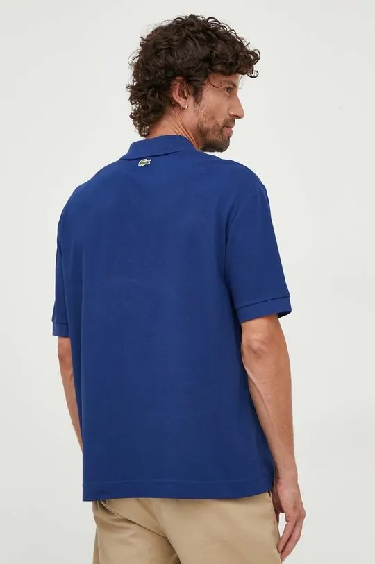 Lacoste cotton polo shirt blue color