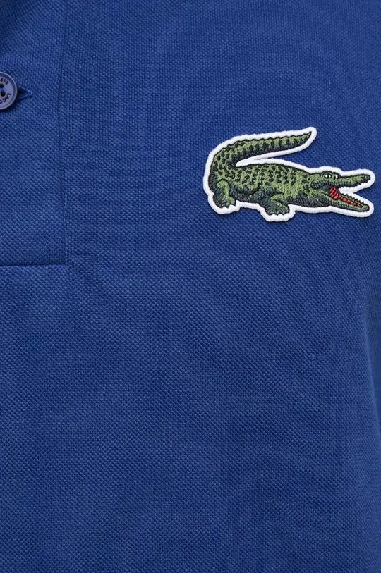 Lacoste cotton polo shirt blue color