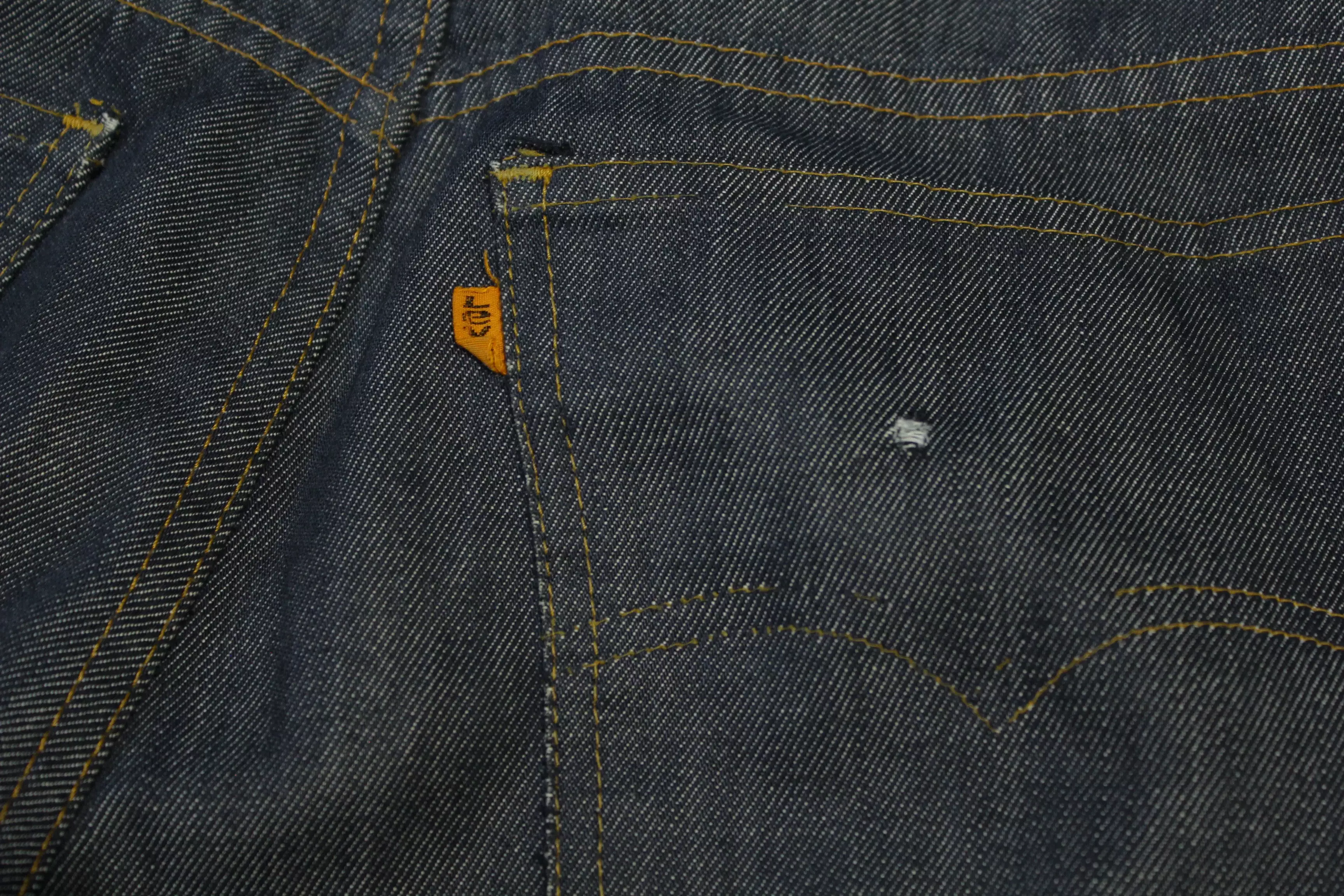 Levis Vintage 70's Orange Tab Talon 42 Zipper Flare Leg Denim Jeans