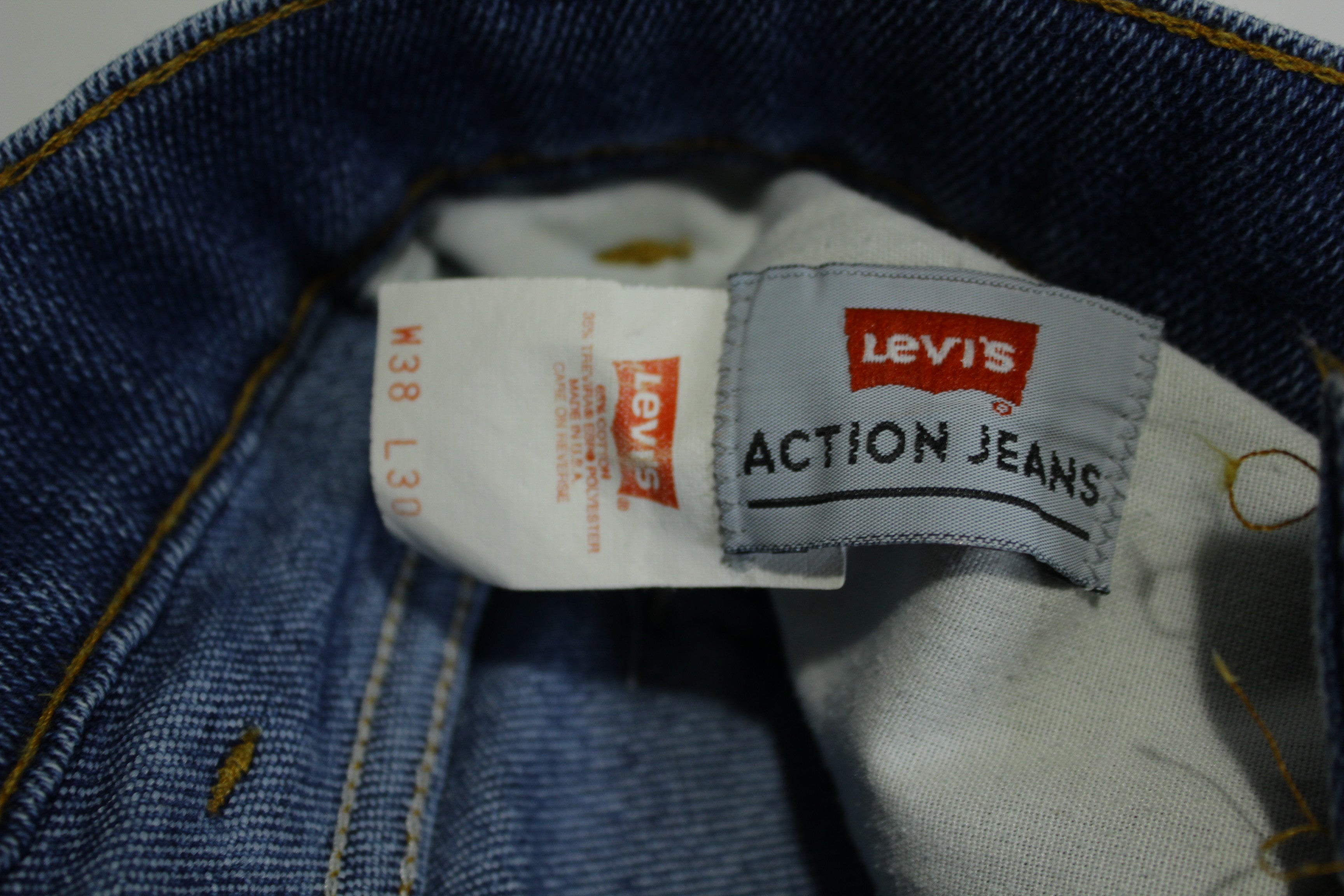 Levis Vintage 80's 40547-2317 Faded Blue Denim Action Jeans