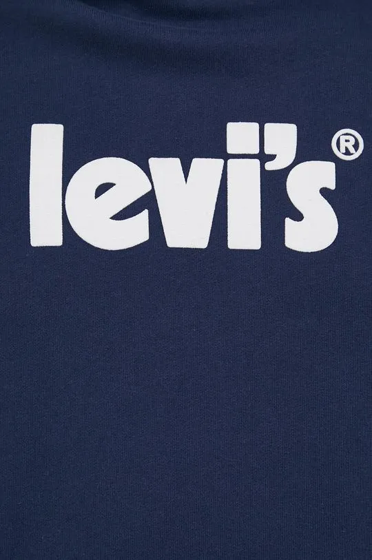 Levi's cotton sweatshirt men's navy blue color