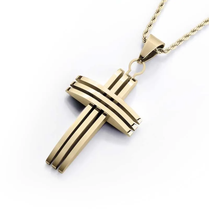 Linear Cross Pendant