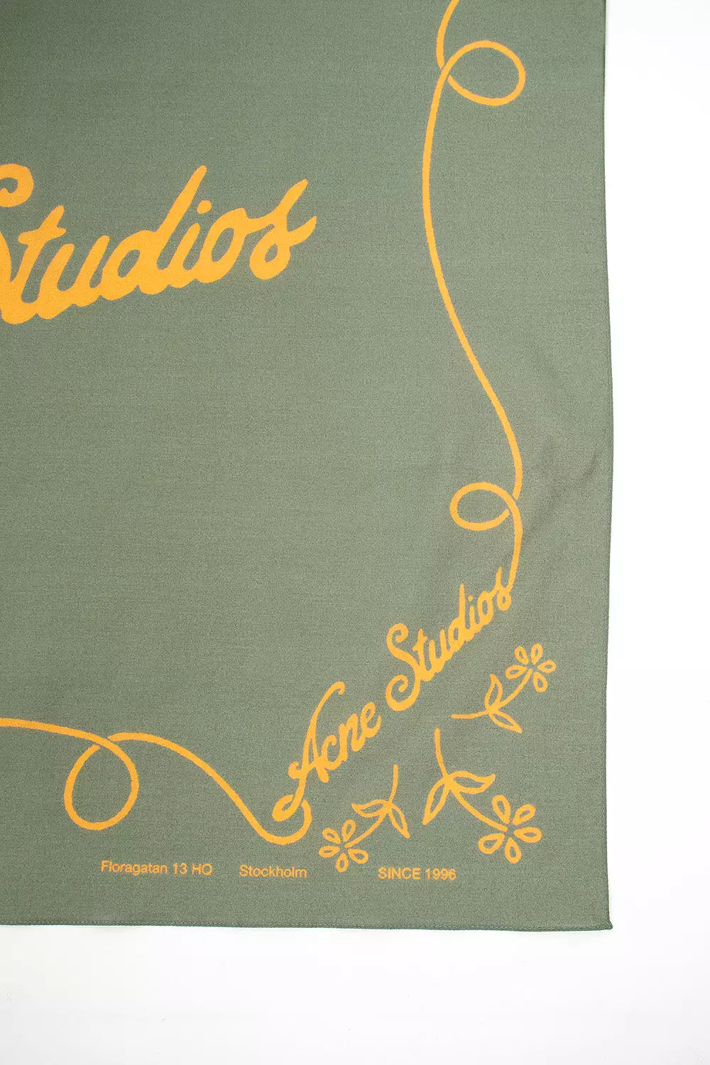 Logo Bandana Green/Honey Yellow