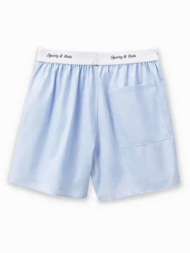 Logo Cotton Shorts Light Blue