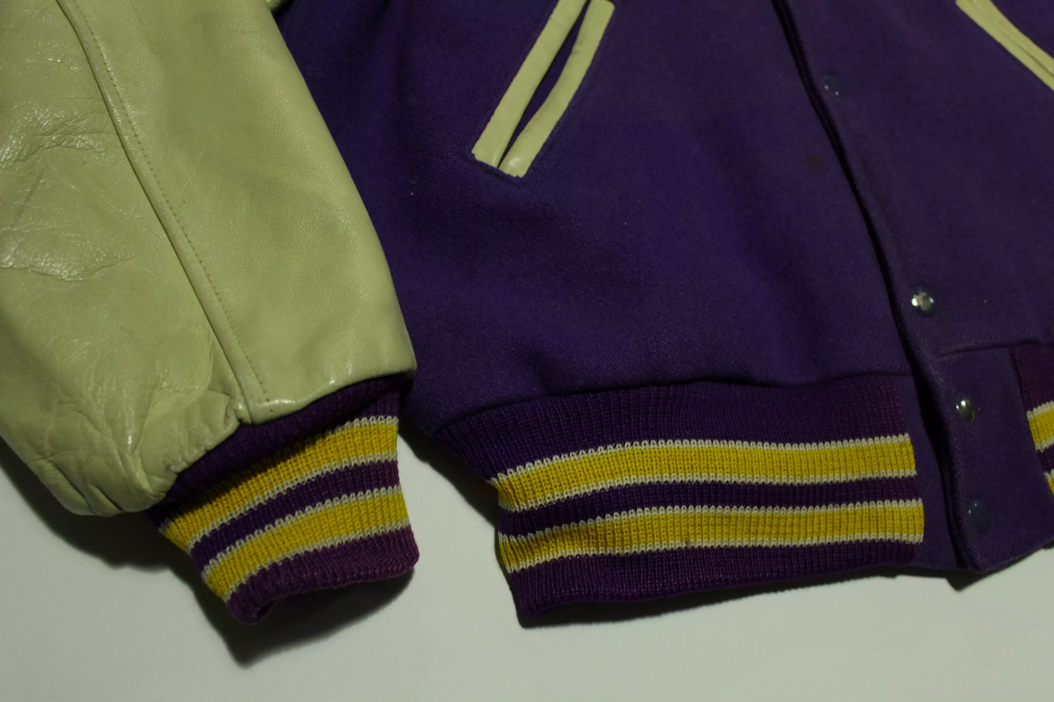 Los Angeles LA Lakers Vintage Skookum 70's Letterman's Bomber Jacket