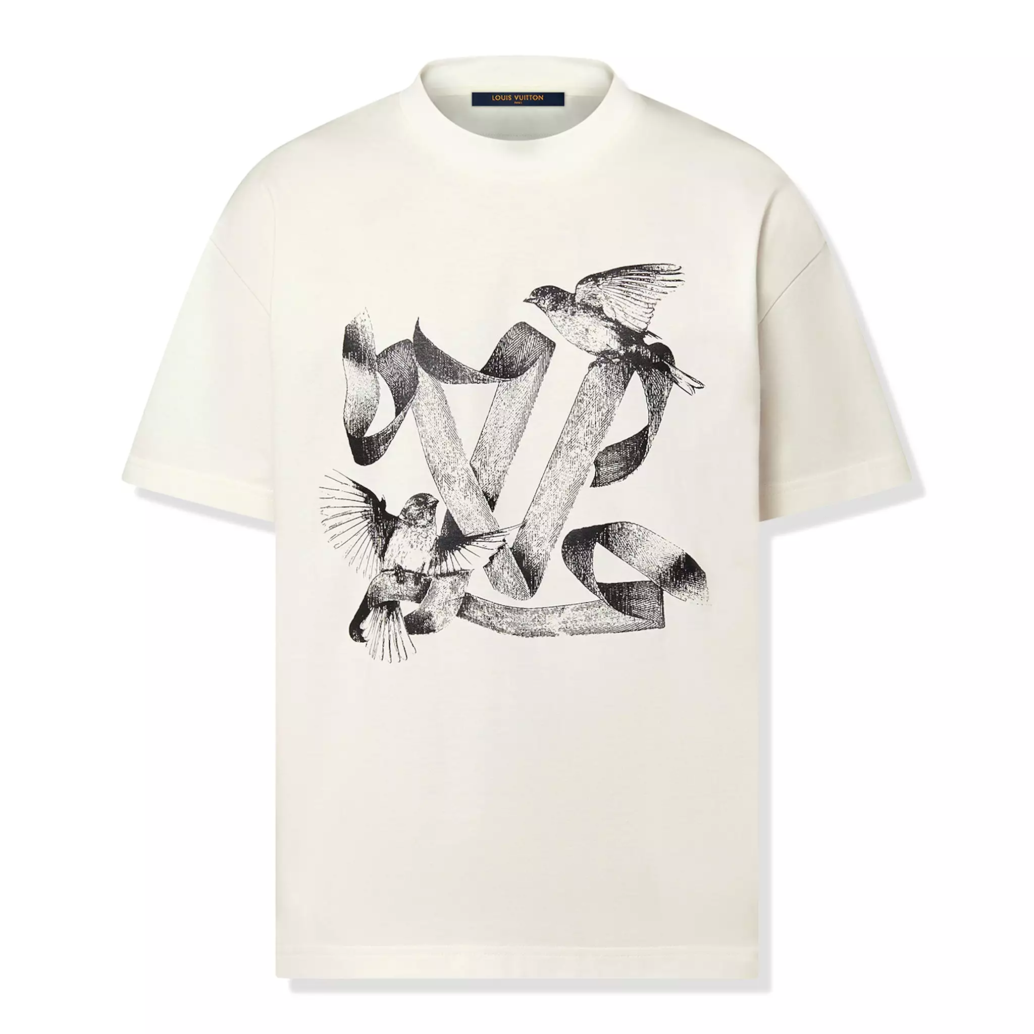 Louis Vuitton LV Birds Printed Cotton T Shirt White