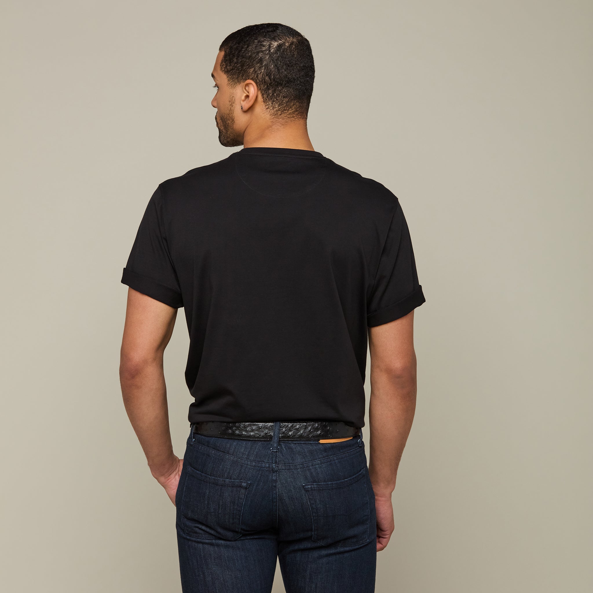 Lucchese Pima Cotton Tee :: Black