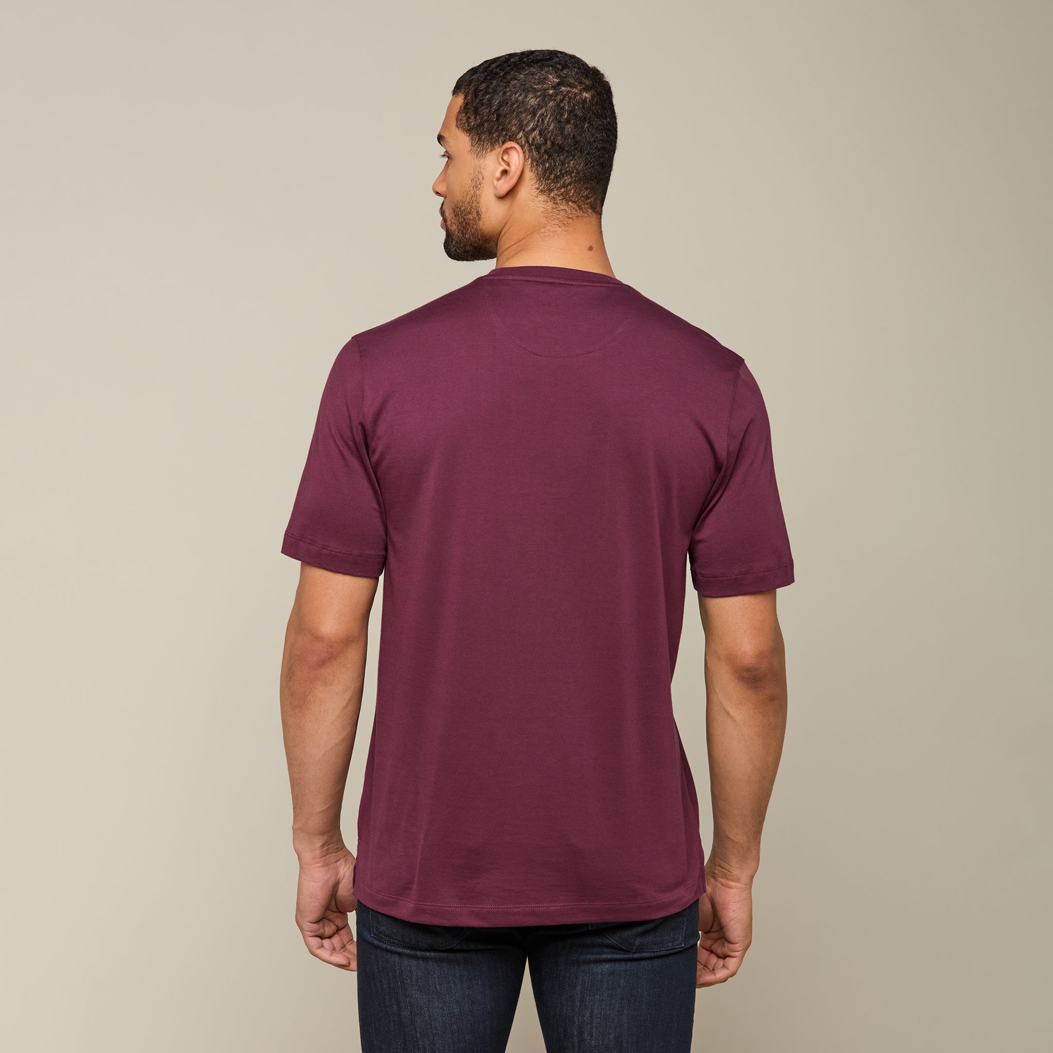 Lucchese Pima Cotton Tee :: Purple