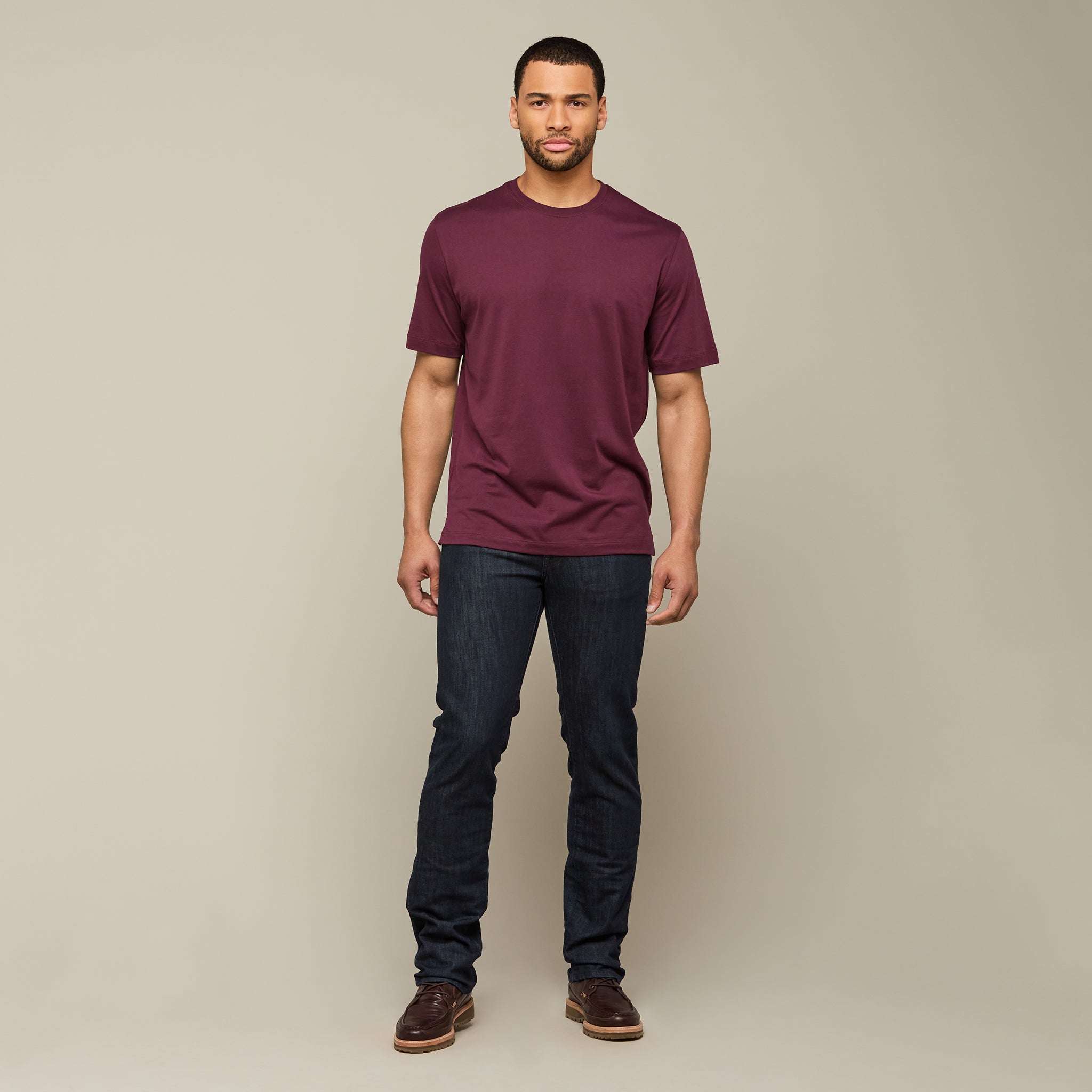 Lucchese Pima Cotton Tee :: Purple