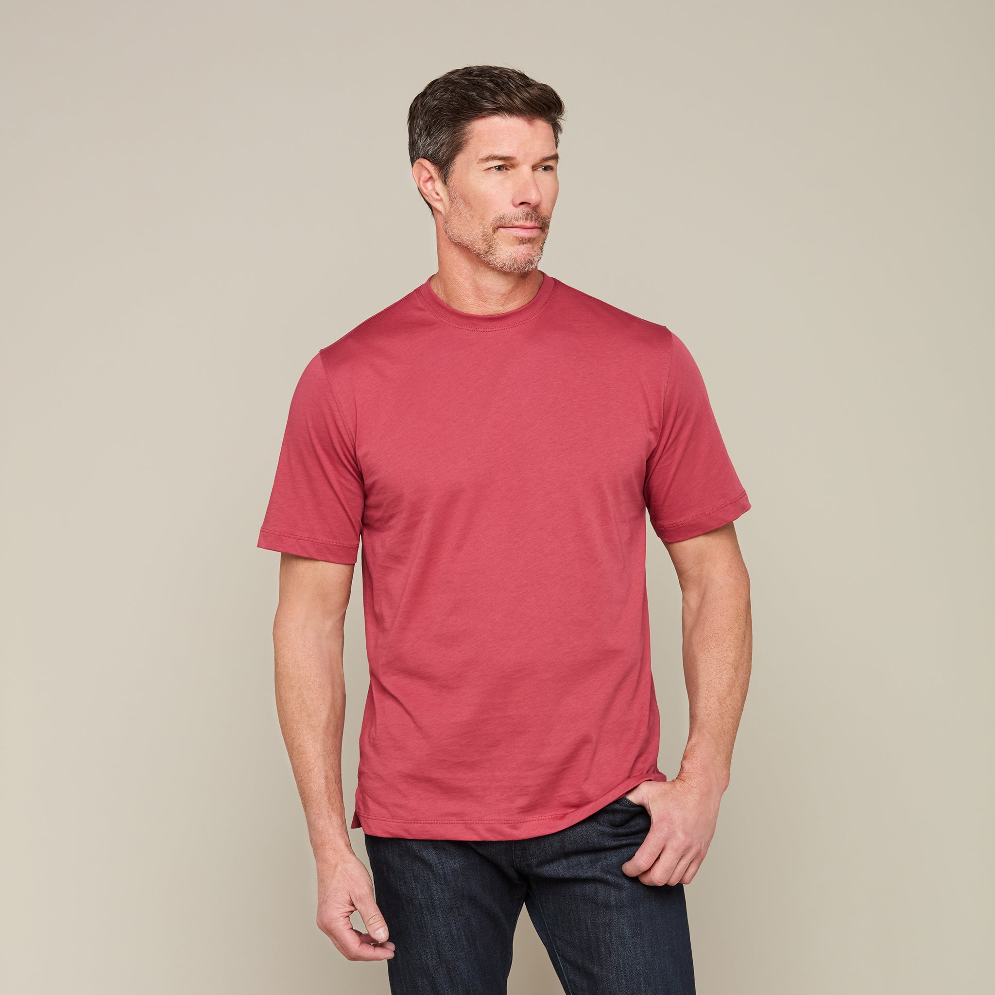 Lucchese Pima Cotton Tee :: Red