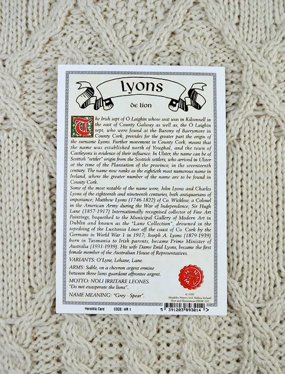 Lyons Clan Scarf