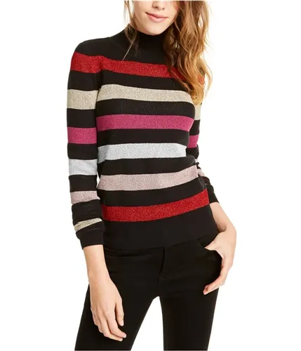 Maison Jules Womens Stripe Pullover Sweater, TW1