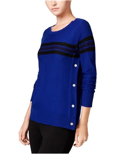 Maison Jules Womens Striped Knit Sweater, TW4