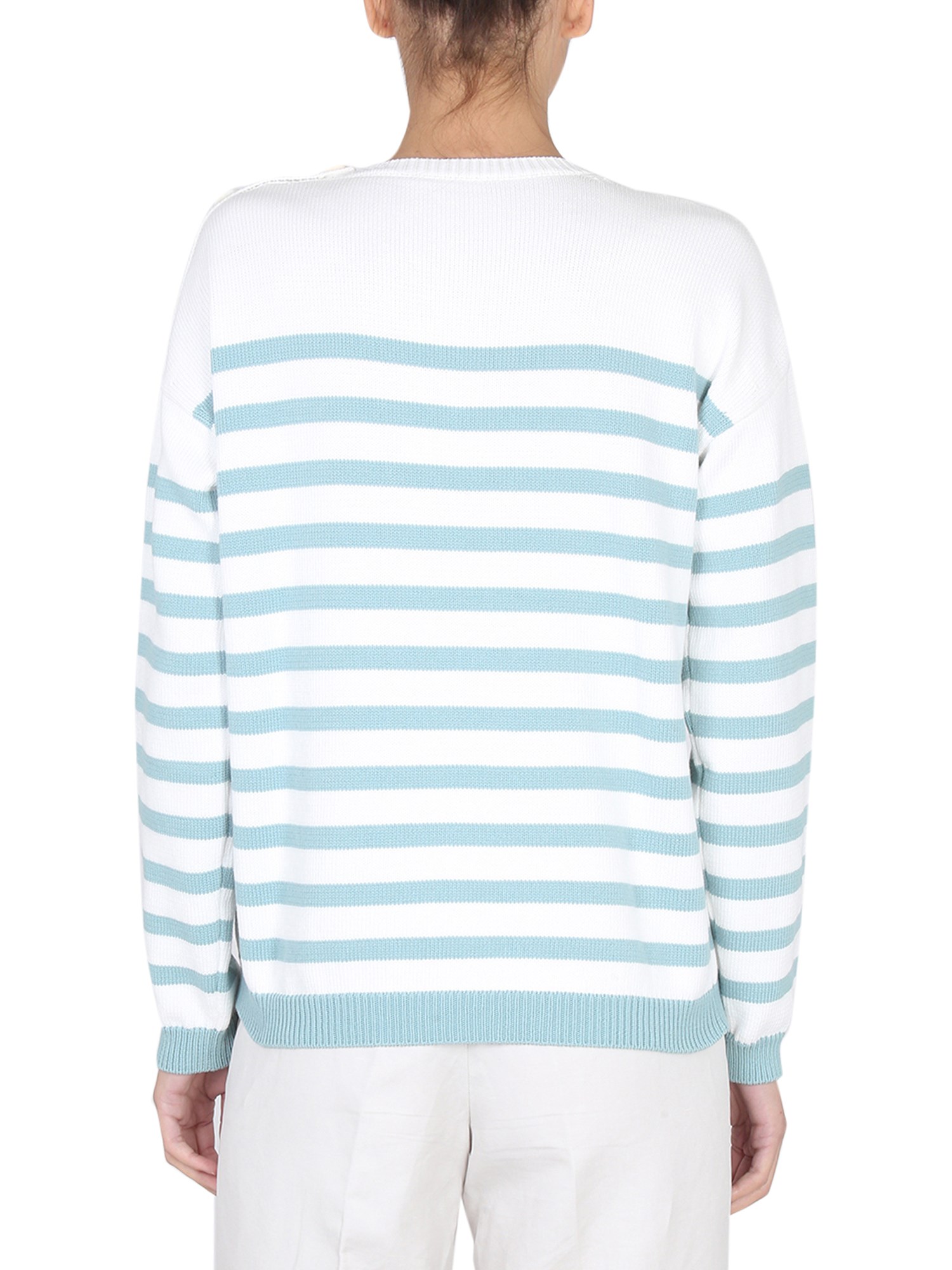 MAX MARA    COTTON BLEND SPIDER JERSEY