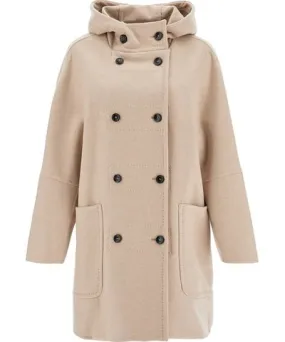 Max Mara double-breasted coat with hood