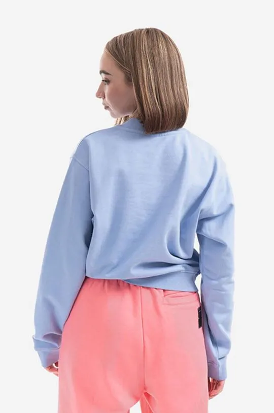 MCQ cotton sweatshirt women's blue color