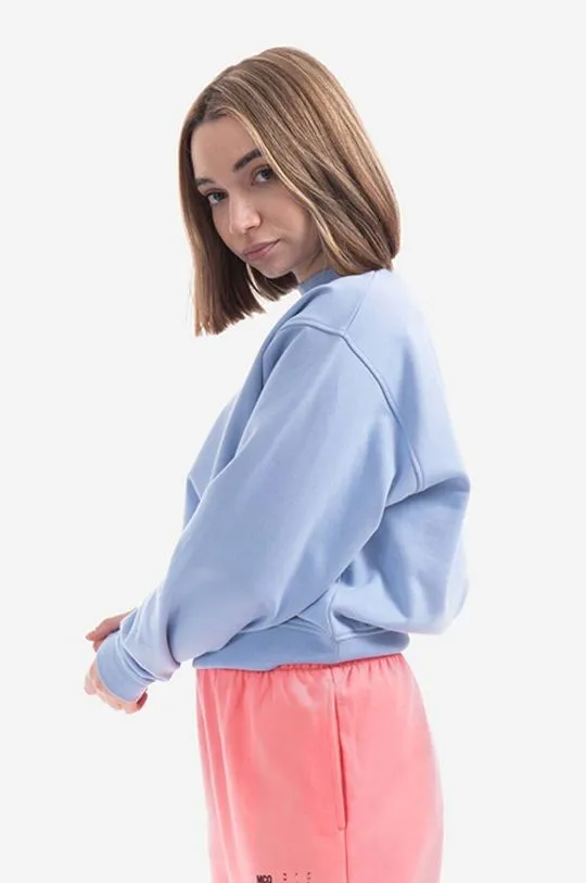 MCQ cotton sweatshirt women's blue color