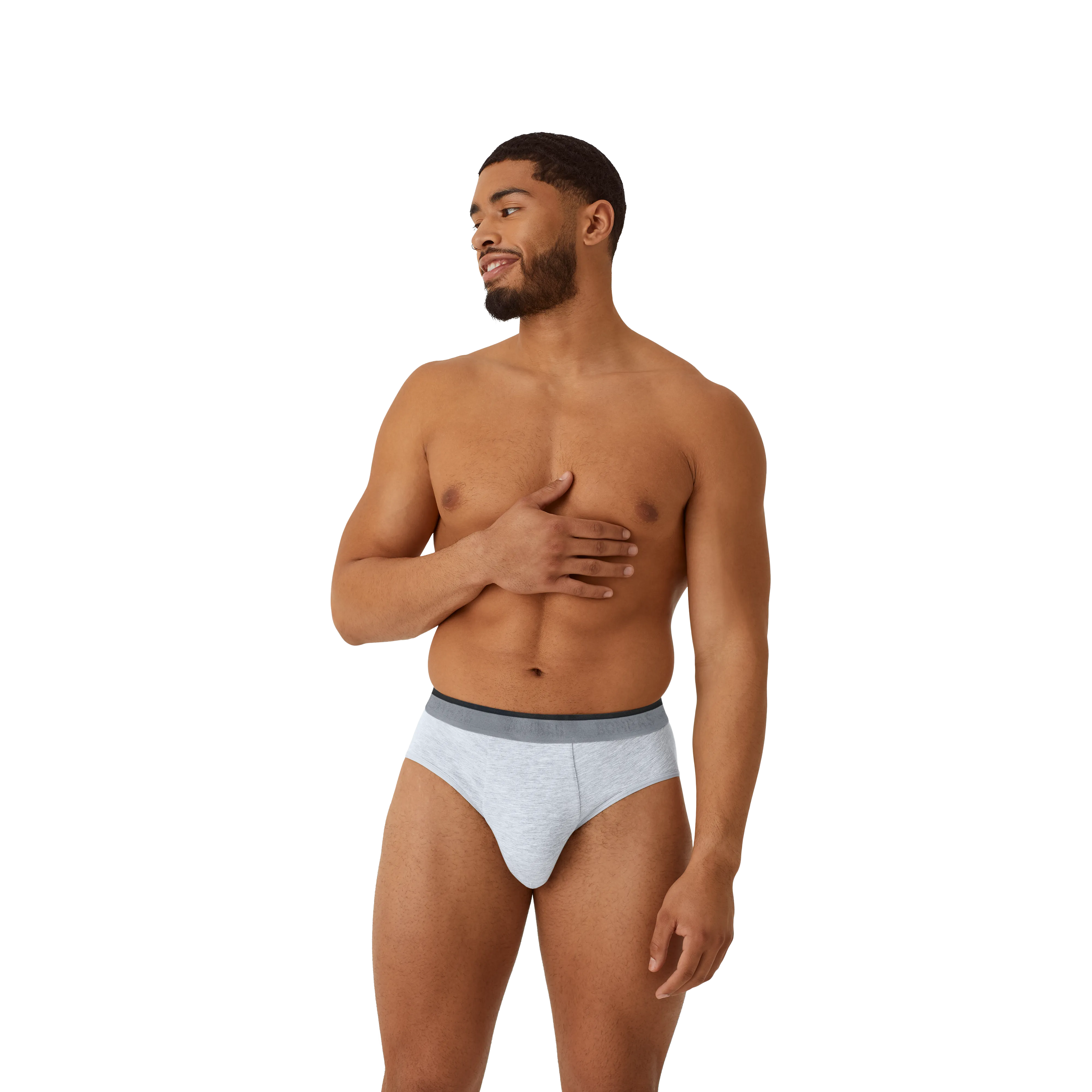 Men's Cotton Modal Blend Flyless Brief 6-Pack