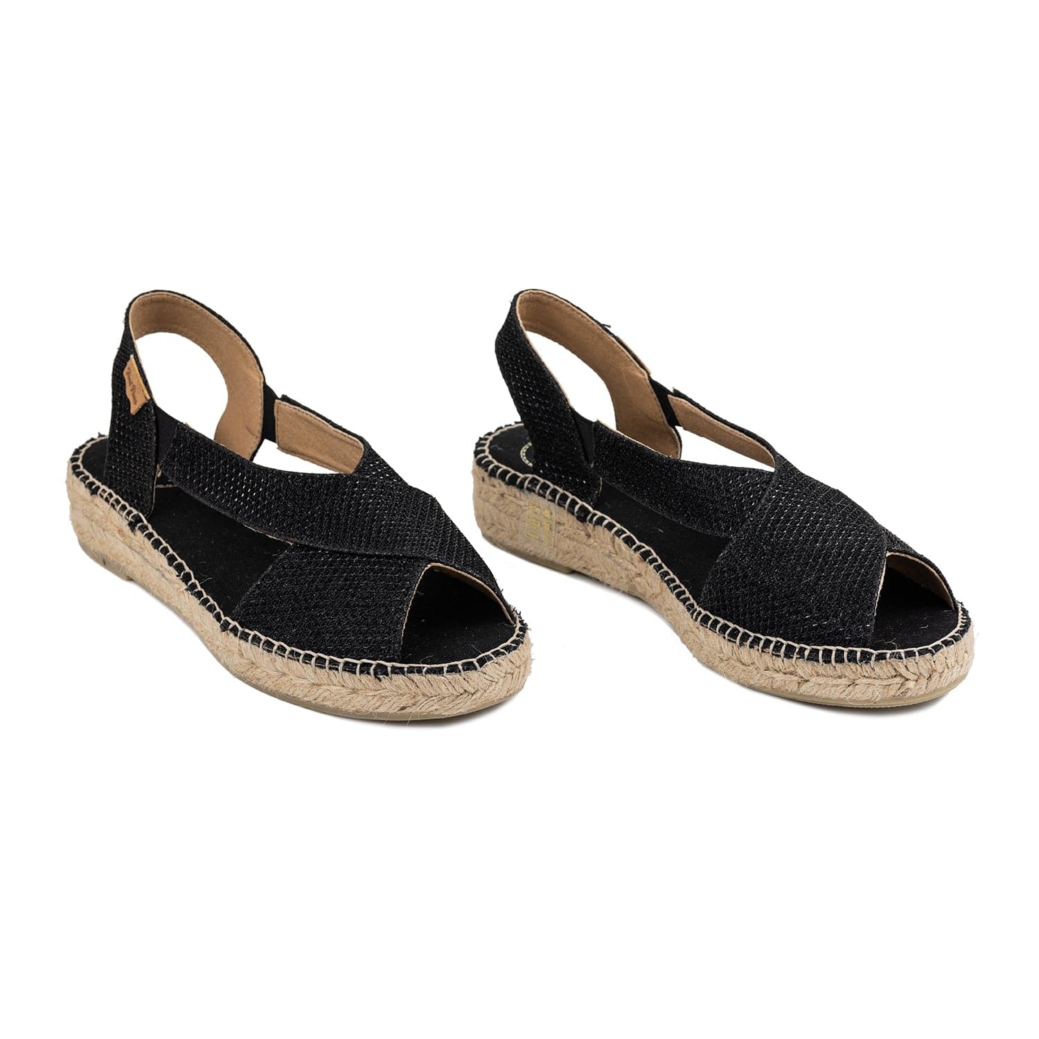 Metallic Cotton Blend Wedge Espadrille for Women - Elda-S