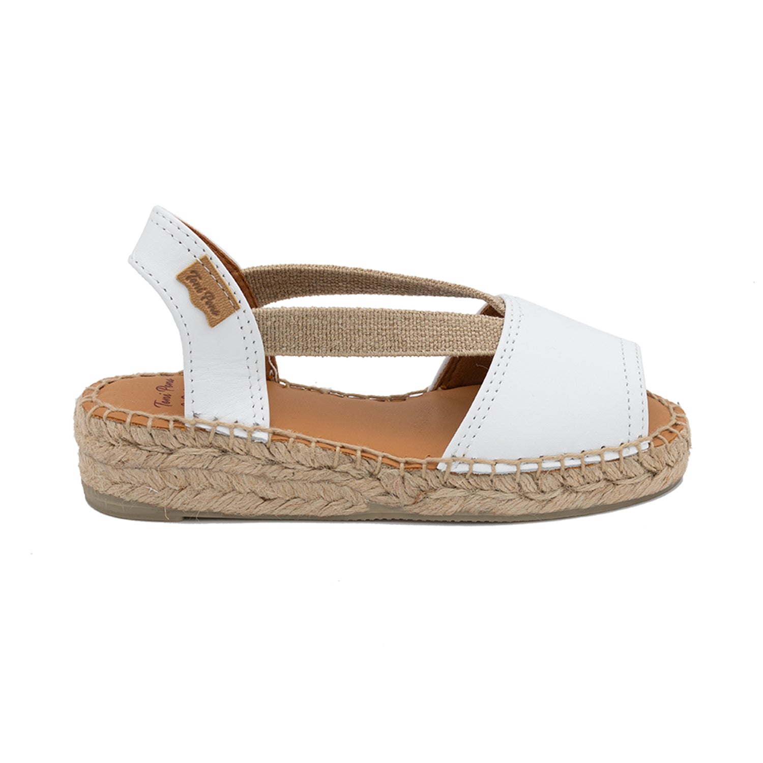 Metallic Leather Wedge Espadrille for Kids - Eli-P