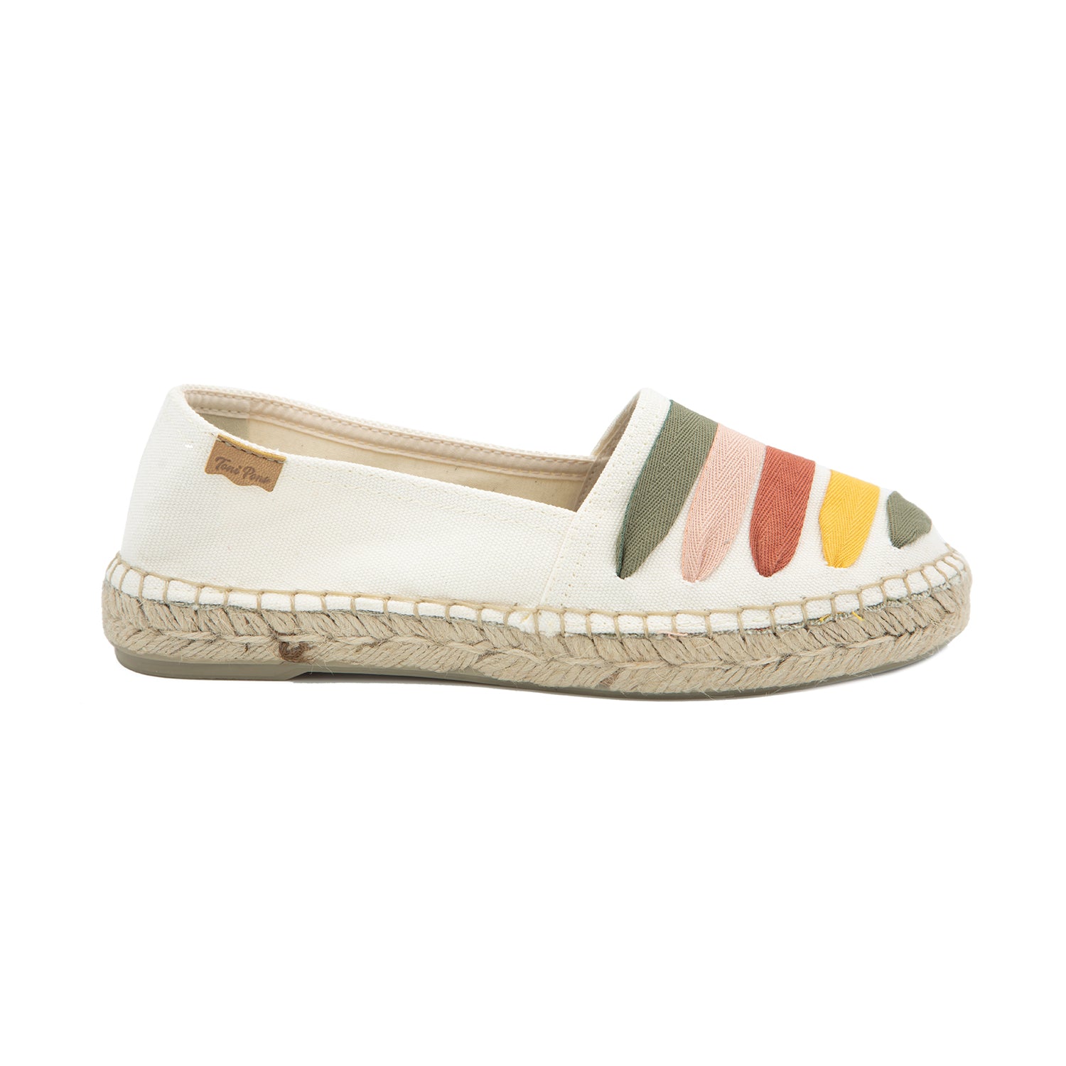 Multicolor Cotton Blend Espadrilles for Women - Rose-CM