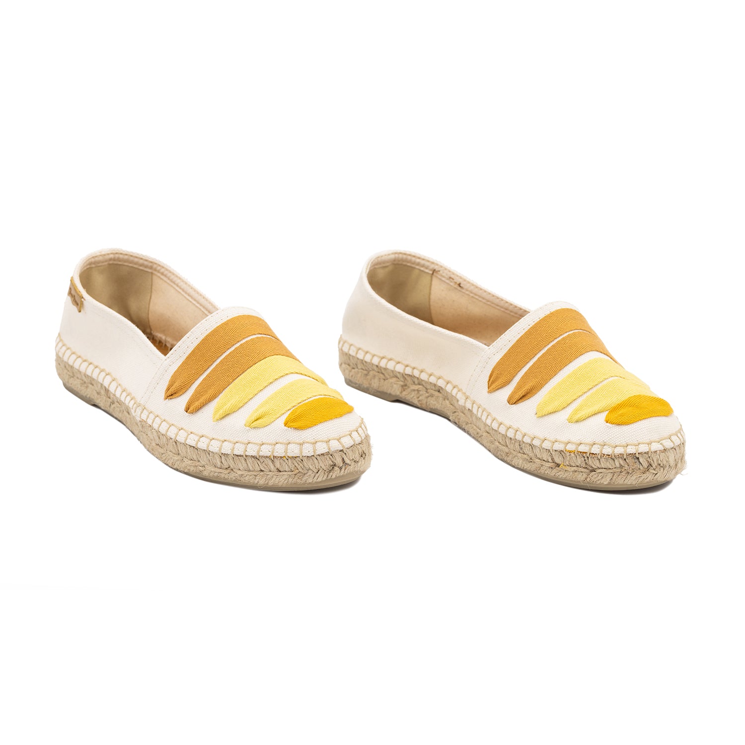 Multicolor Cotton Blend Espadrilles for Women - Rose-CM