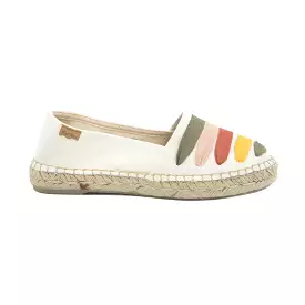 Multicolor Cotton Blend Espadrilles for Women - Rose-CM