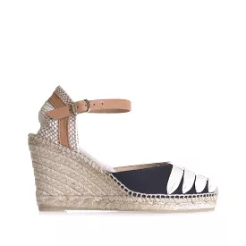 Multicolor Cotton Blend Wedge Espadrille for Women - Port-7