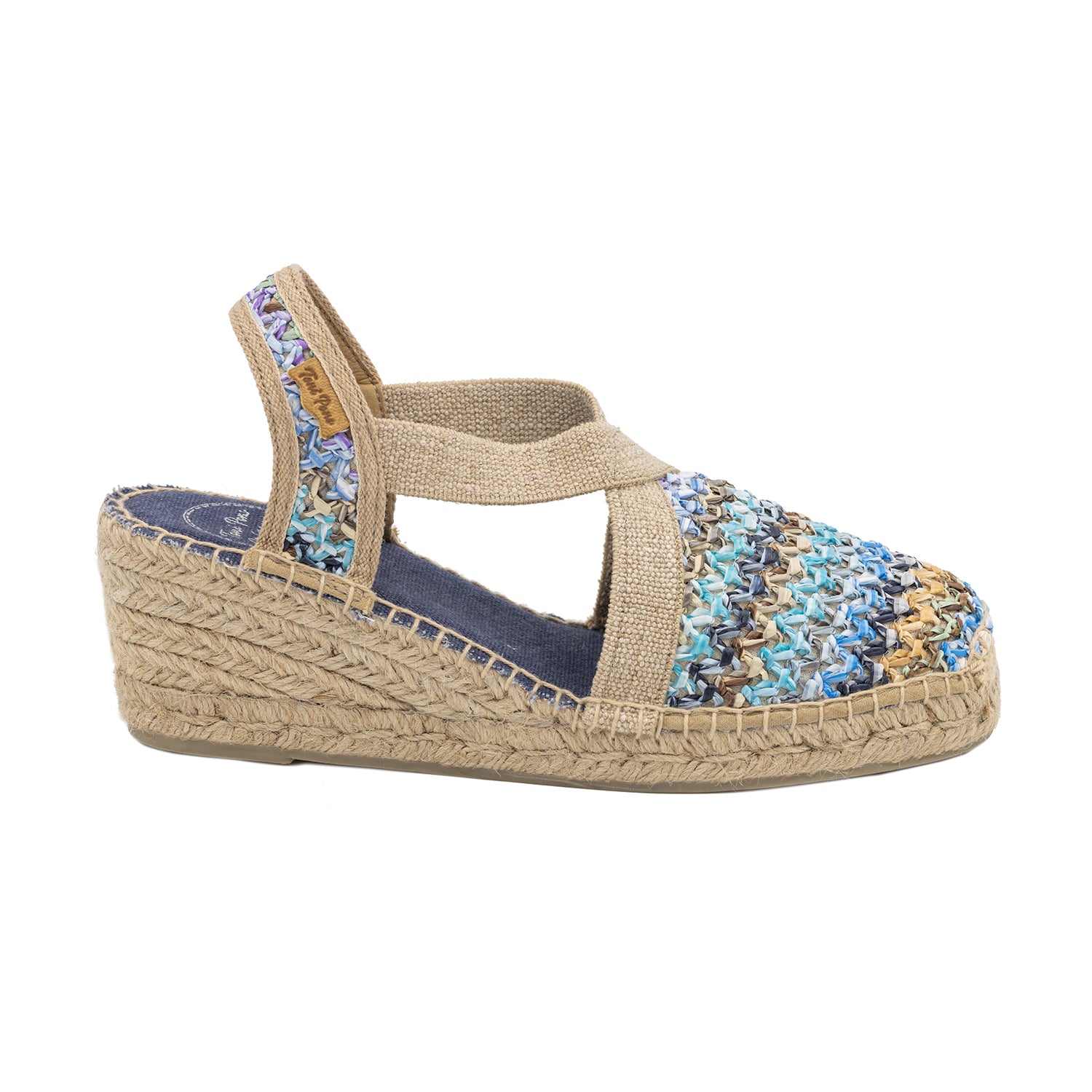 Multicolor Cotton Blend Wedges For Women - Terra-NZ