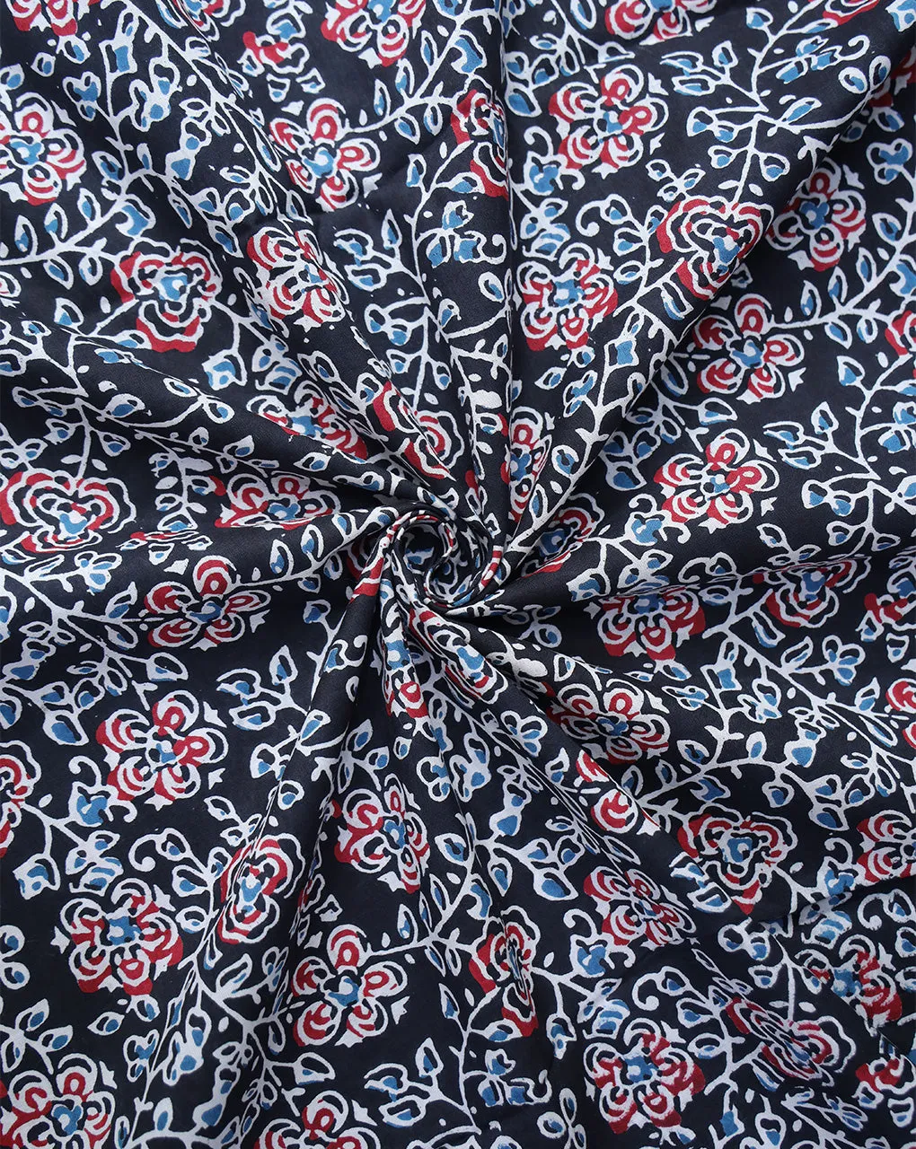 MULTICOLOR FLORAL DESIGN COTTON PRINTED FABRIC