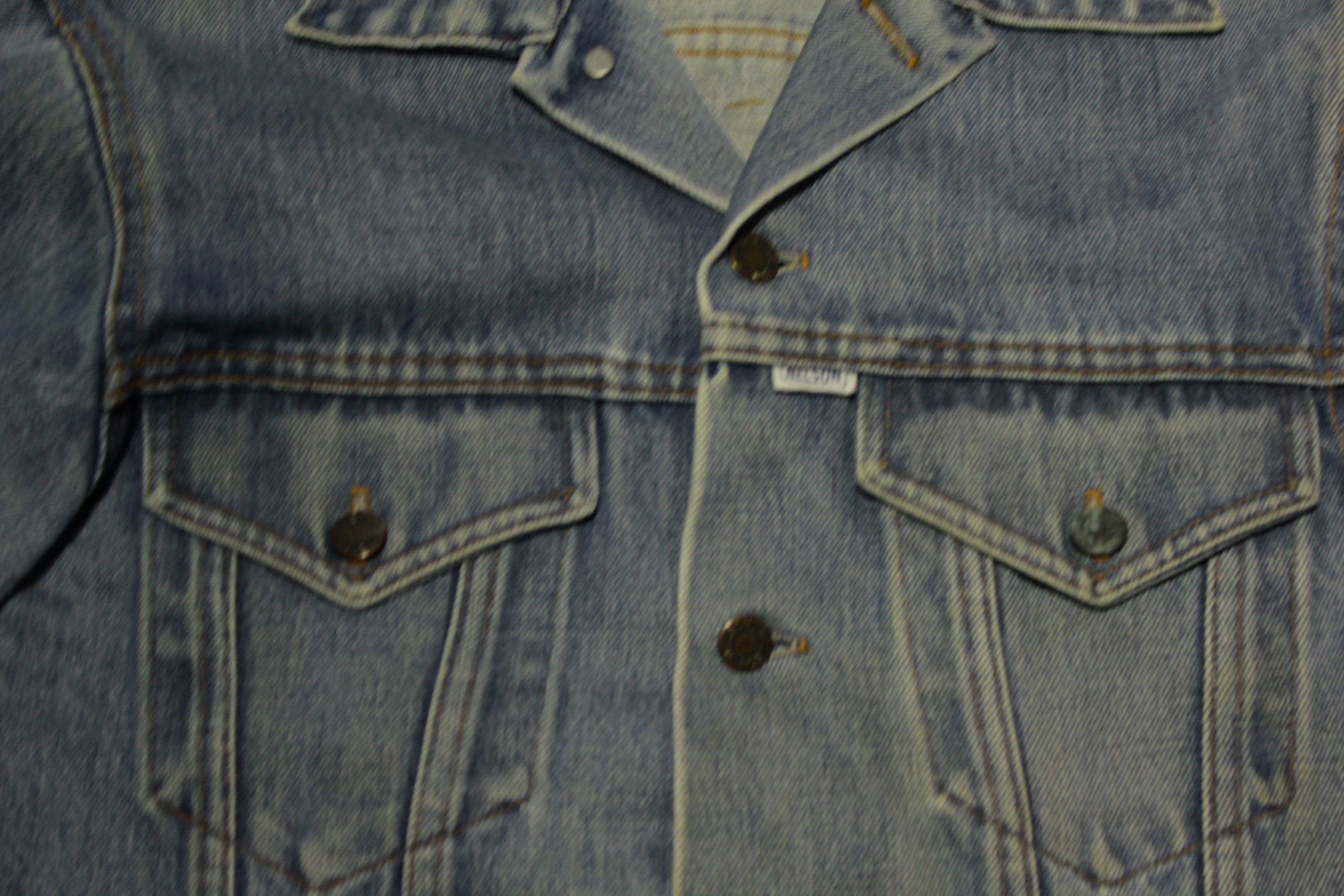 Nelson Vintage 70's Denim No Side Pockets Jean Trucker Jacket