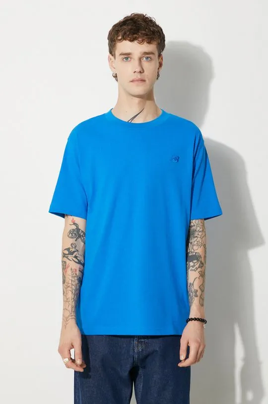 New Balance cotton t-shirt men’s blue color