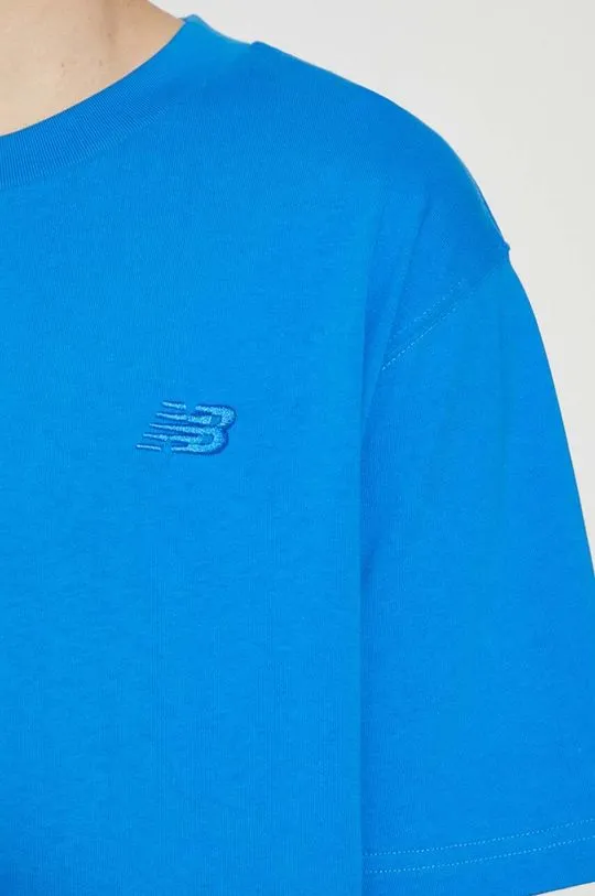 New Balance cotton t-shirt men’s blue color