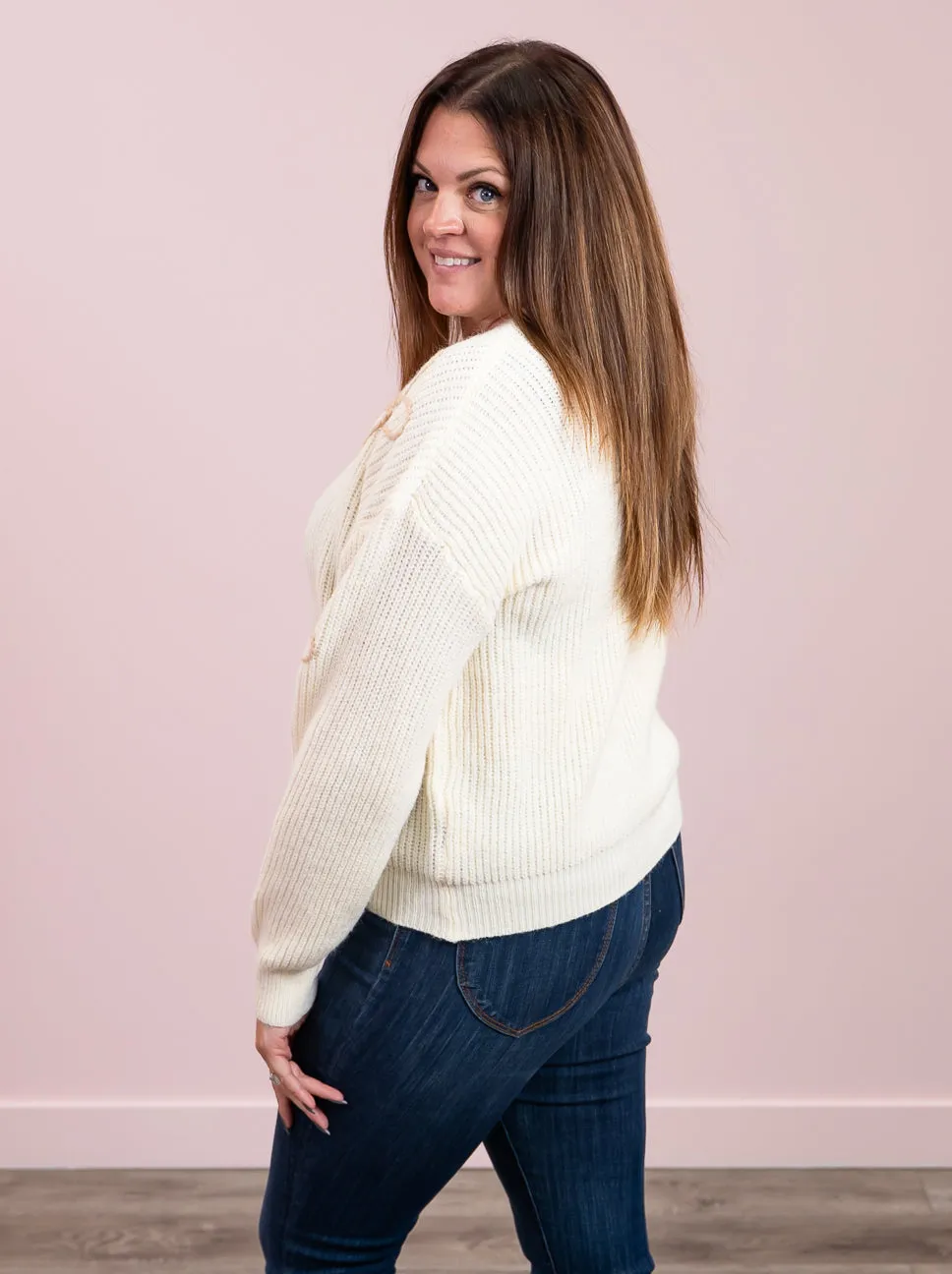 *NEW* Simple Daisy Sweater | Ivory