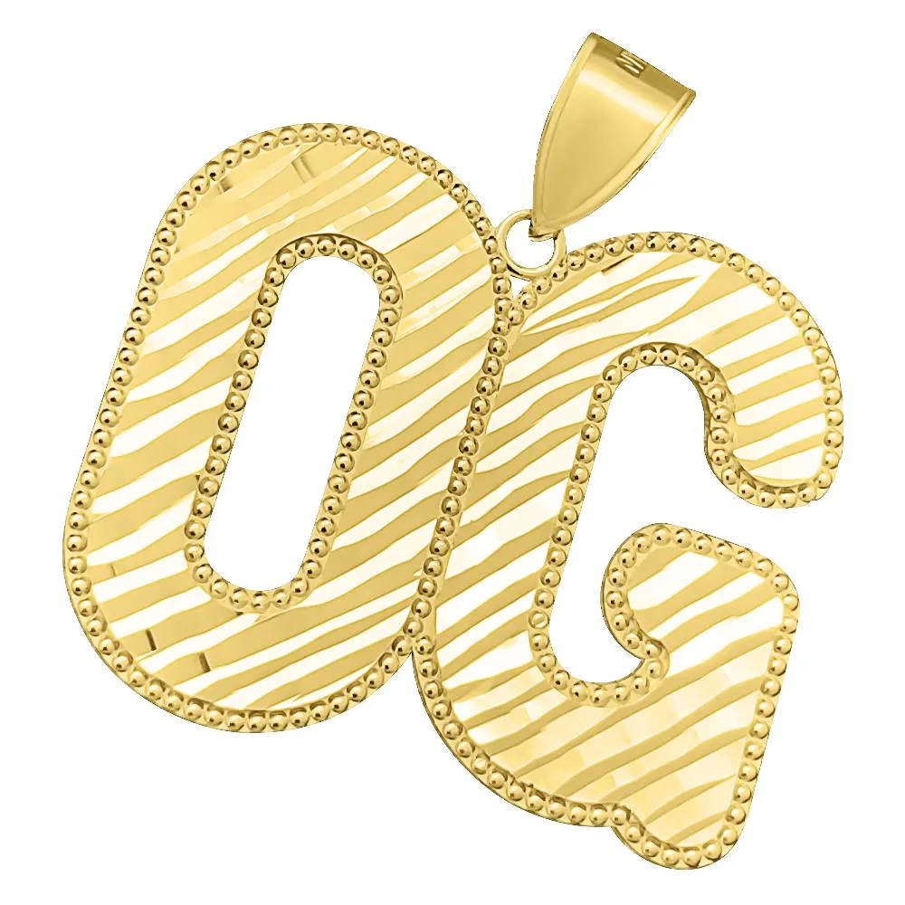 OG DC 10K Yellow Gold Pendant