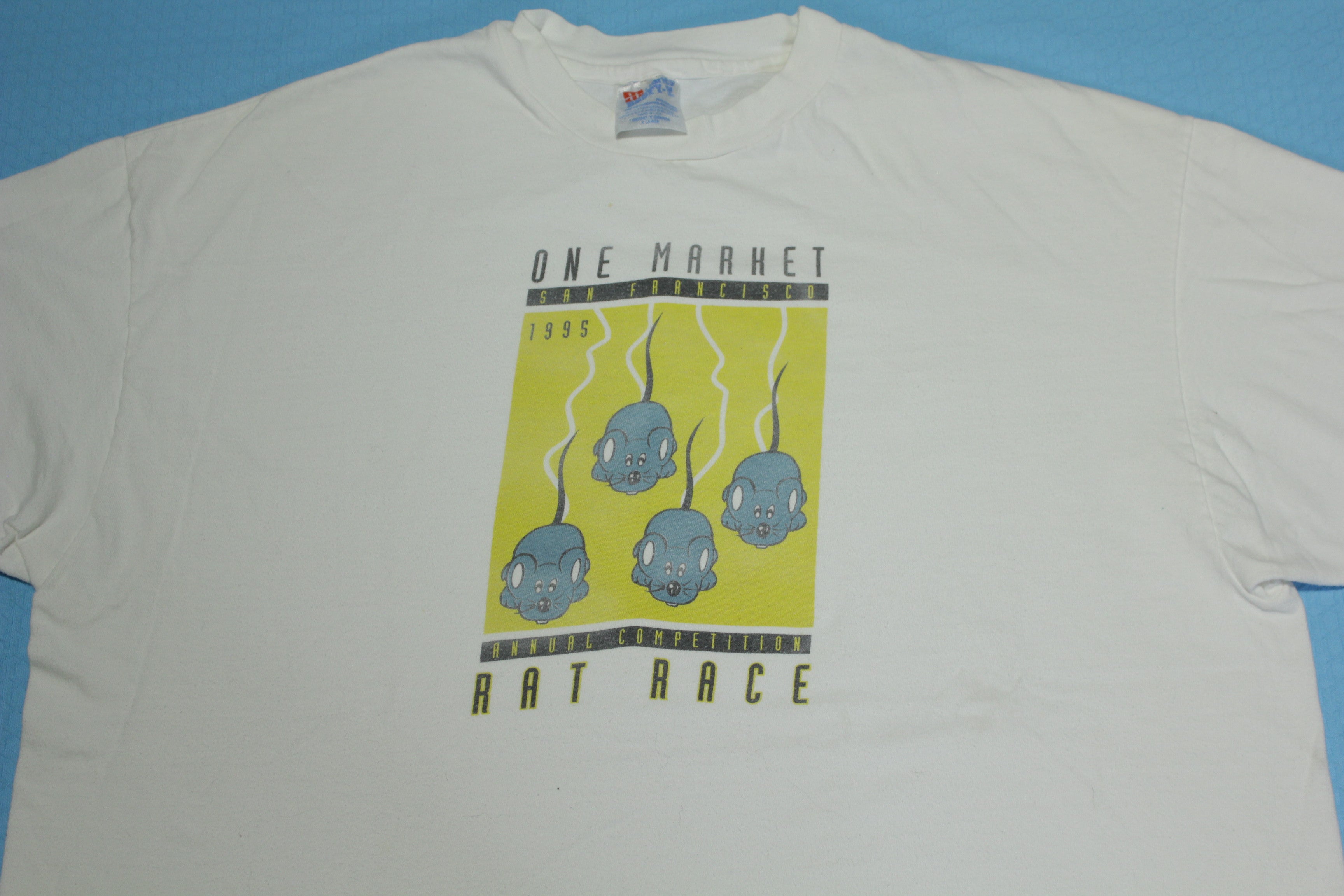 One Market Rat Race Vintage 90's San Francisco 1995 Annual Competition T-Shirt