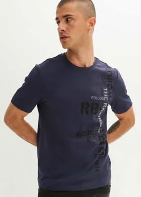 Organic Cotton Short Sleeve Printed T-Shirt by bonprix | Look Again