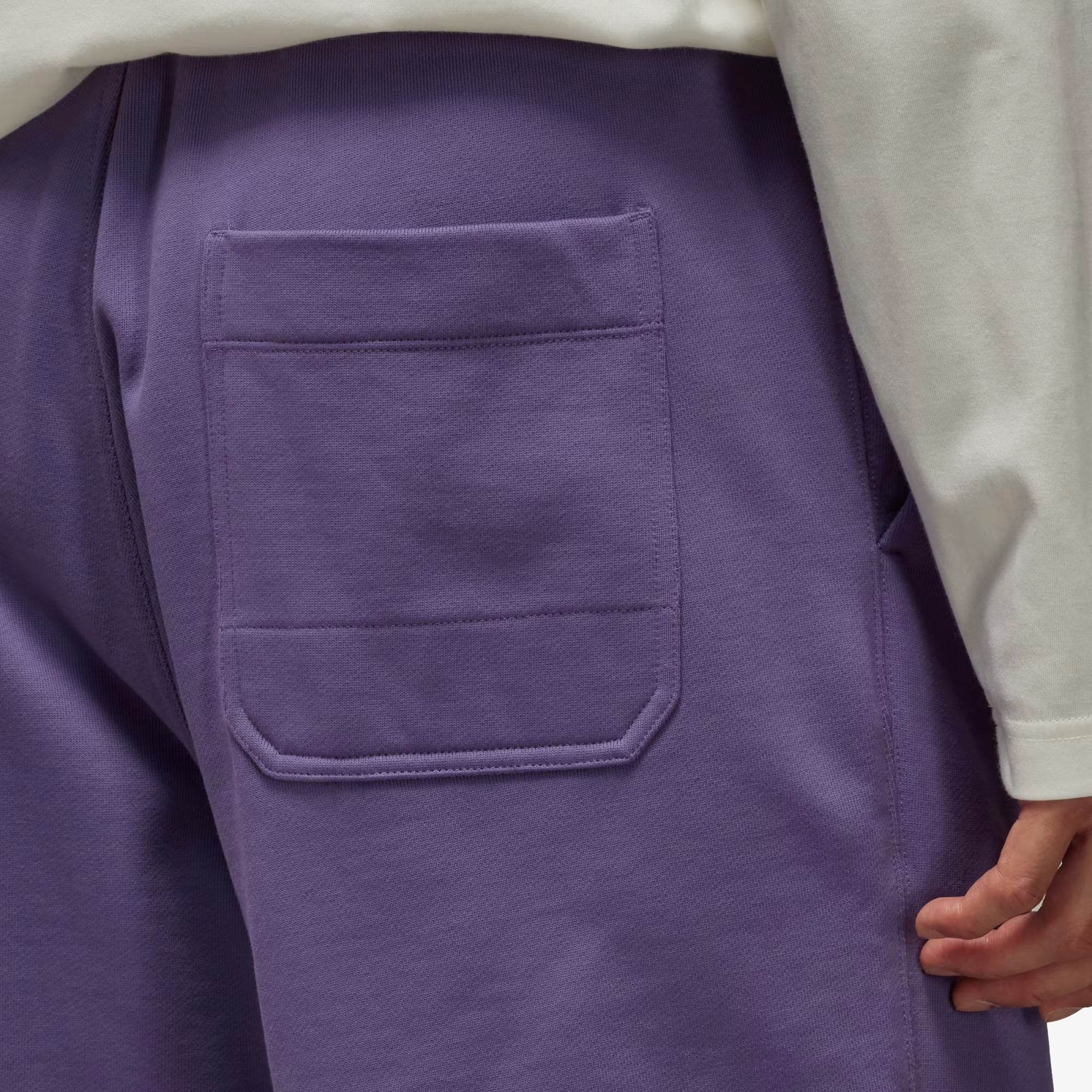 ORGANIC COTTON TERRY SHORTS 'TECH PURPLE'