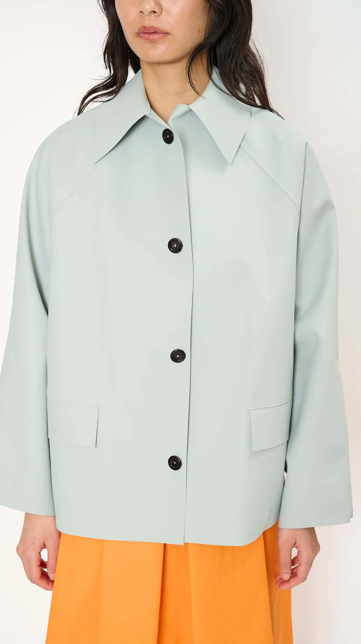 Original Hip Rubber Coat - Dirty Mint