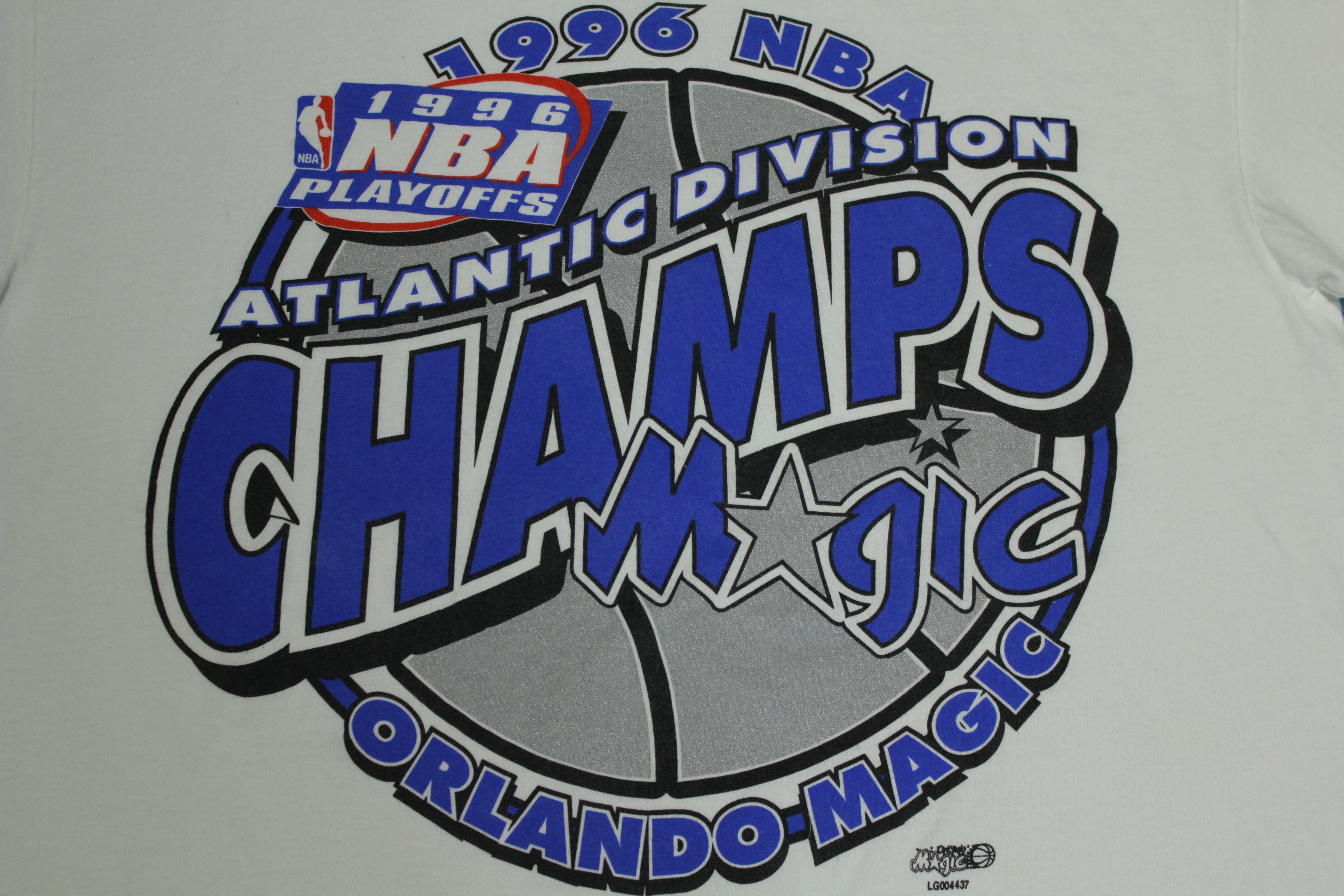 Orlando Magic Vintage 1996 Atlantic NBA Division Champs 90's Playoff T-Shirt