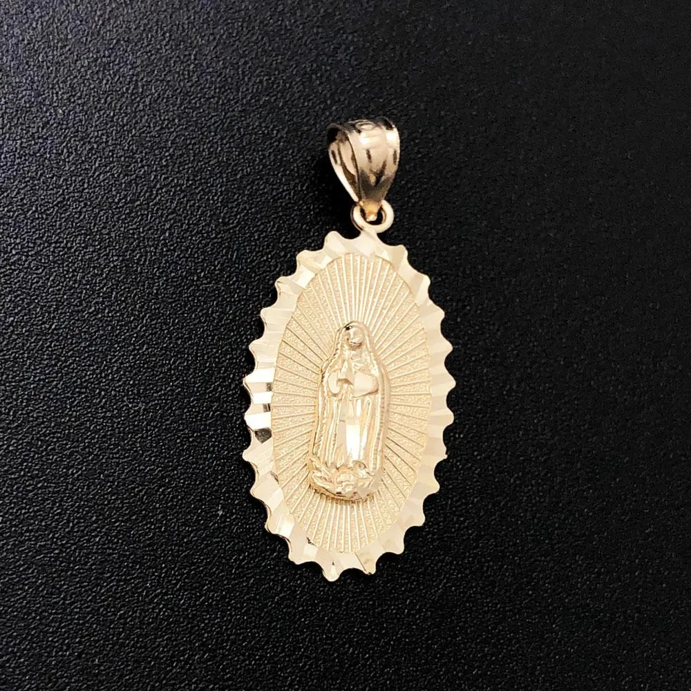 Our Lady Guadalupe DC 10K Yellow Gold Pendant