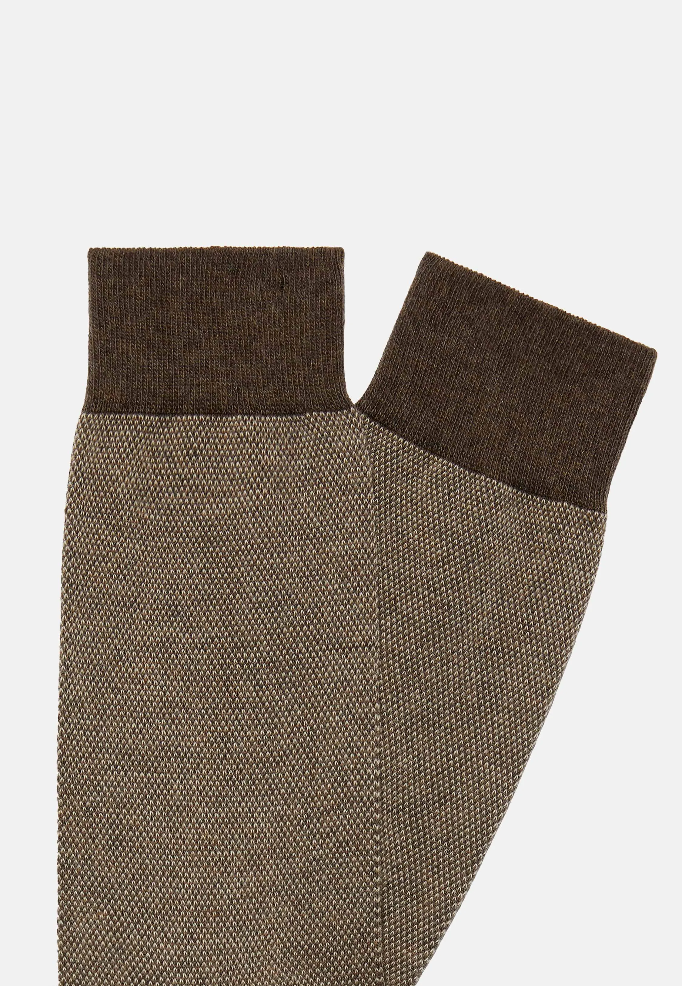 Oxford Cotton Socks In Organic Cotton