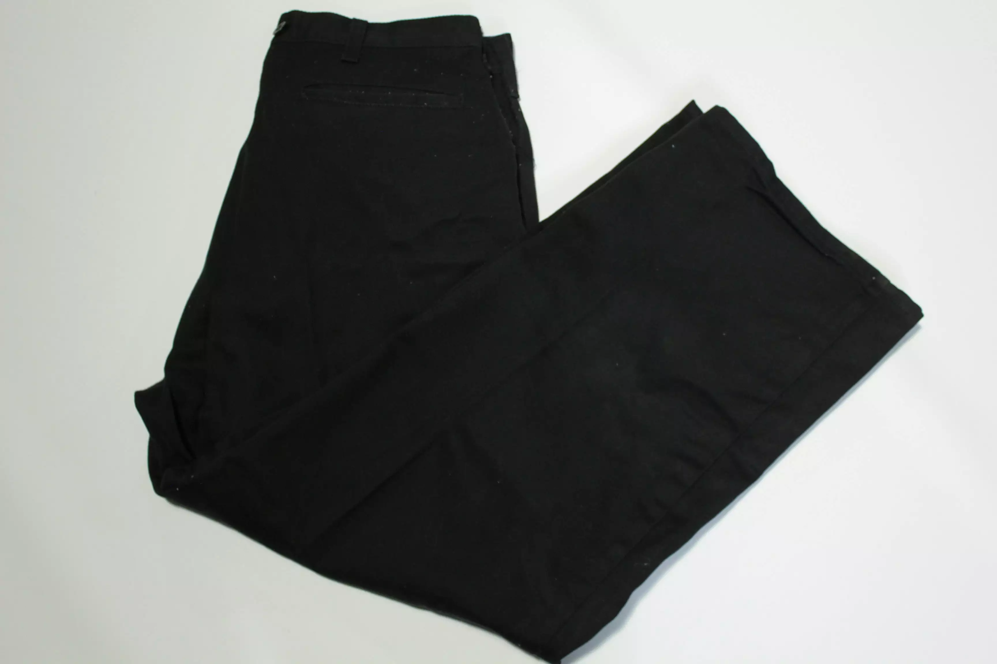 Penneys Big Mac MW Vintage 70's Black Chino Suspender Pants