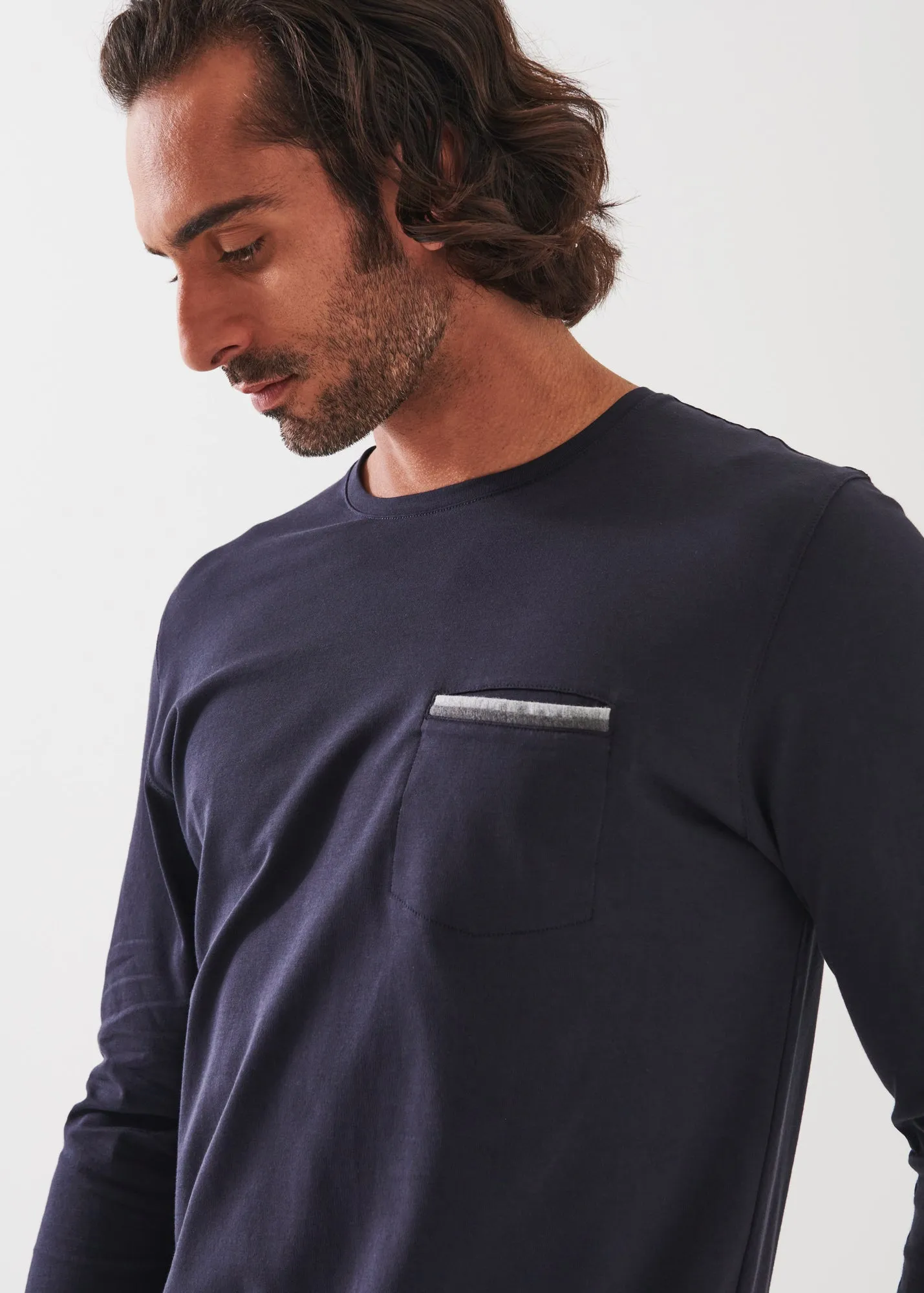 PIMA COTTON STRETCH POCKET T-SHIRT